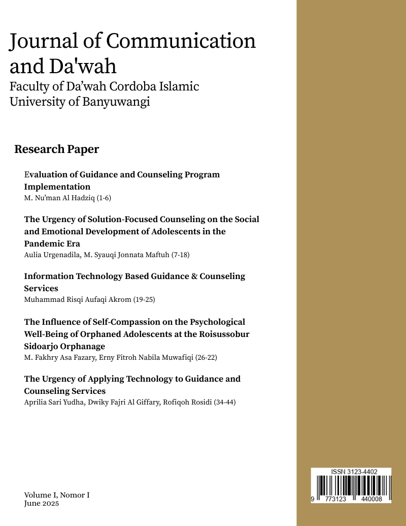 					View Vol. 1 No. 2 (2025): Journal of Communication and Da'wah Vol.1 No.2, December 2025
				