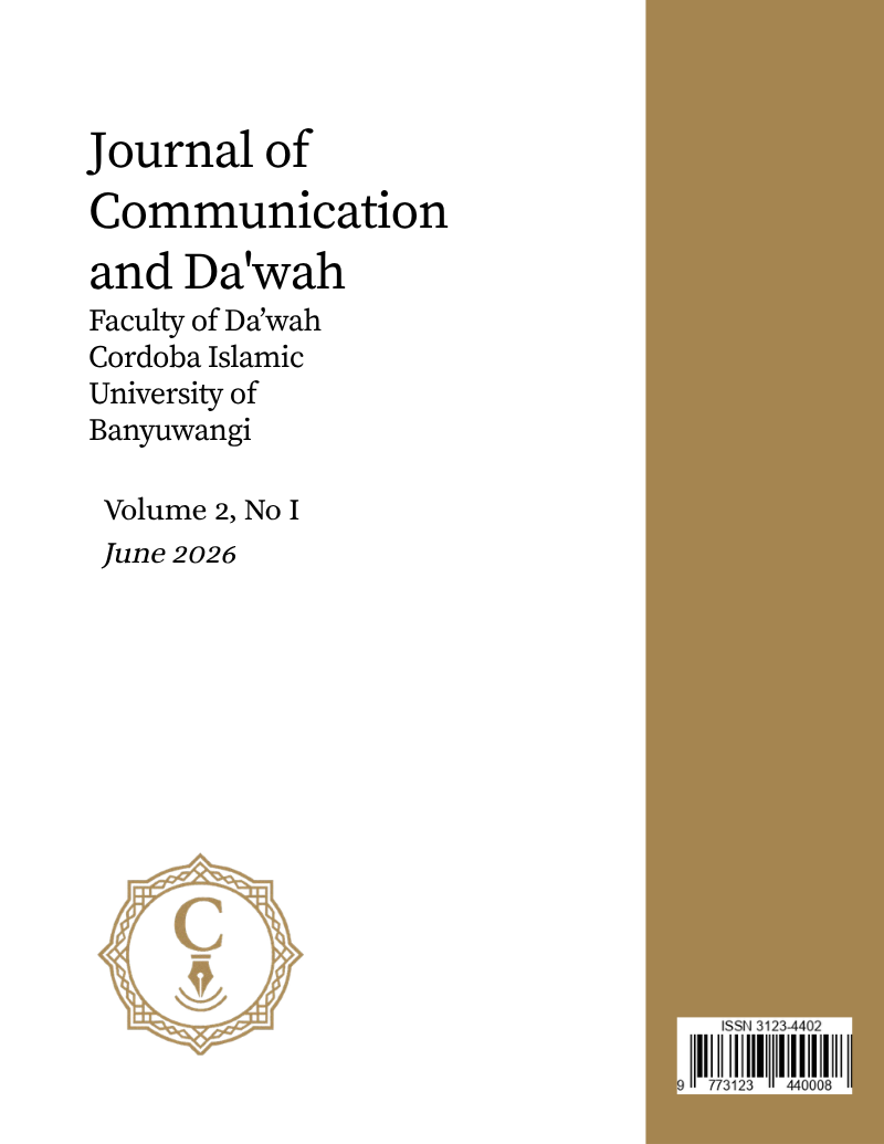 					View Vol. 2 No. 1 (2026): Journal of Communication and Da'wah Vol.2 No.1, June 2026
				